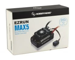 Hobbywing EZRun MAX5 V3 1/5 Scale Waterproof Brushless ESC (200A, 3-8S) 7 Hobbywing EZRun MAX5 V3 1/5 Scale Waterproof Brushless ESC (200A, 3-8S) -Hobbywing Sales Store hwa3010400 2