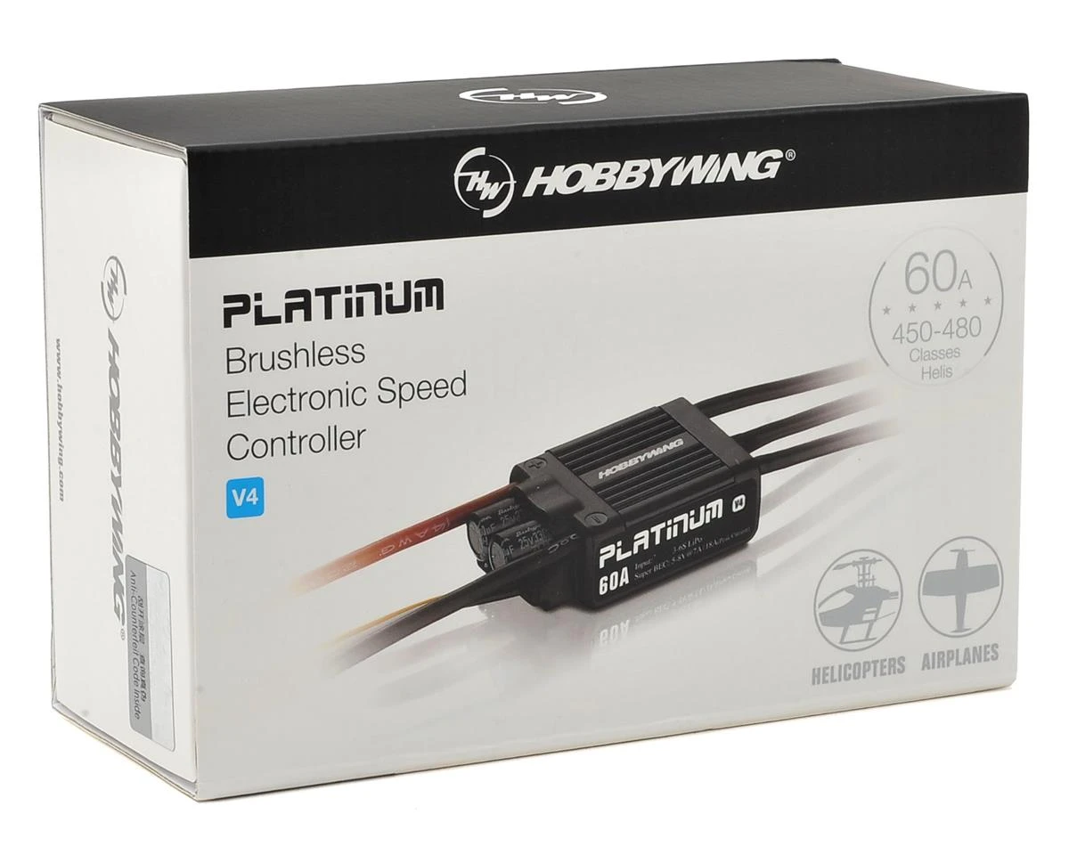 Hobbywing Platinum 60A V4 60 Amp ESC 5 Hobbywing Platinum 60A V4 60 Amp ESC - Image 3
