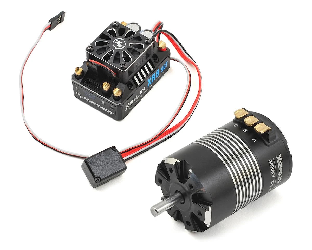 Hobbywing Xerun XR8 SCT Brushless ESC/3652SD G2 Motor Combo (3800kV) w/5mm Motor Shaft 3 Hobbywing Xerun XR8 SCT Brushless ESC/3652SD G2 Motor Combo (3800kV) w/5mm Motor Shaft