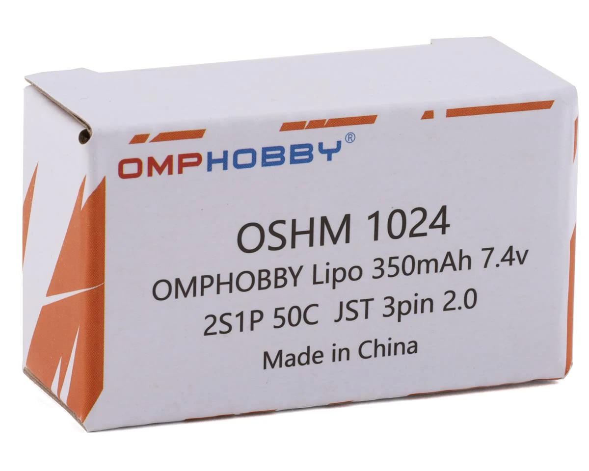 OMP Hobby 2s LiPo Battery 50C (7.4V/350mAh) 4 OMP Hobby 2s LiPo Battery 50C (7.4V/350mAh) - Image 2