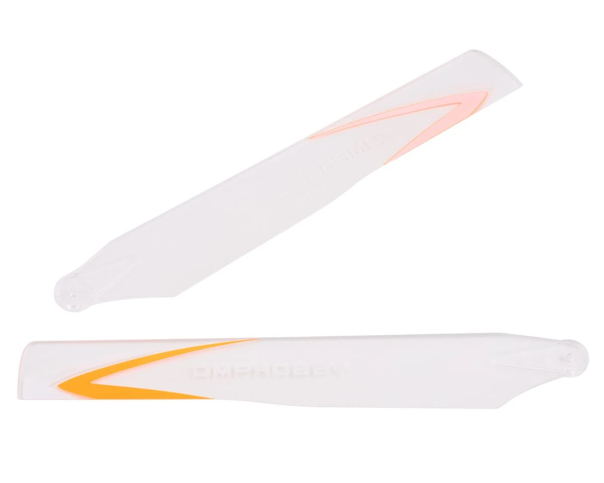 OMP Hobby 125mm Main Blades (Orange) (Soft) 3 OMP Hobby 125mm Main Blades (Orange) (Soft)